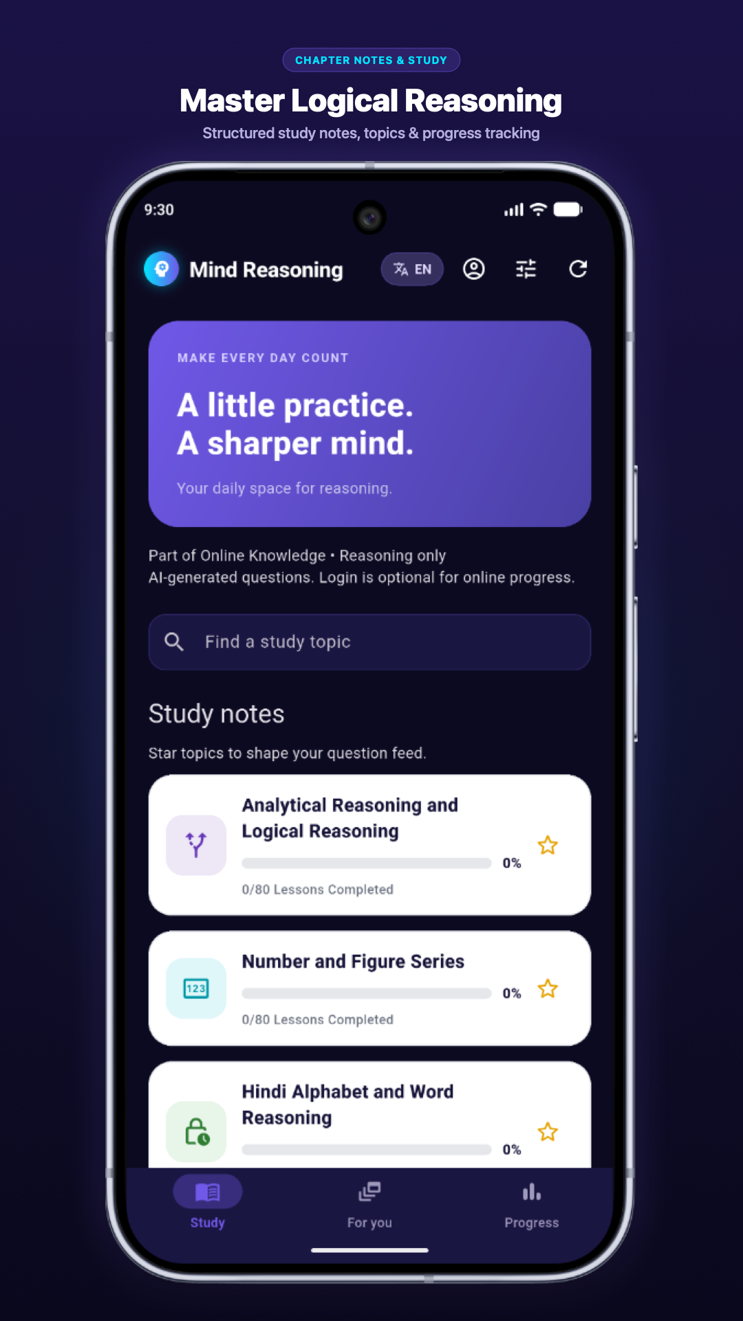Logical Reasoning app — Study notes